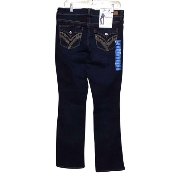 Seven7 Embellished Mid Rise Rocker Slim Boot Jeans 10 NWT - Picture 3 of 9